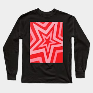 Star, Abstract print, Mid century art Long Sleeve T-Shirt